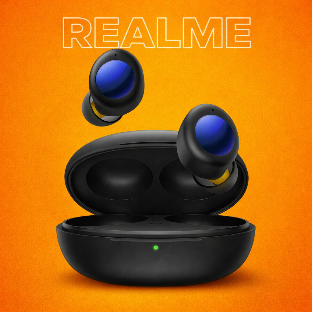 realme Q2 Replacement Left/Right Earbud & Charging Case | LostMyBuds.in original left right earbuds charging case replacement image