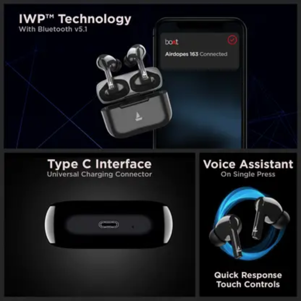 boAt Airdopes 163 – Replacement Parts (Pair / Charging Case)