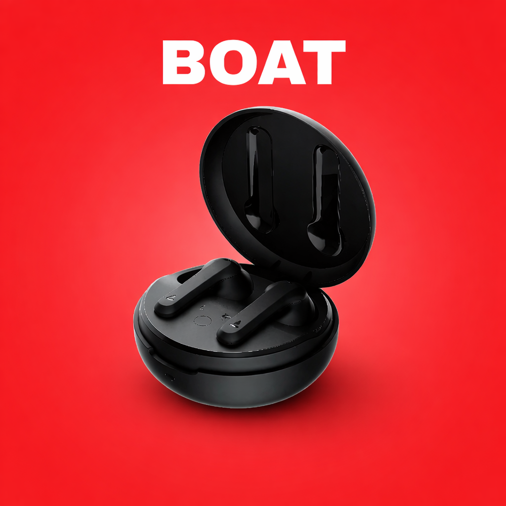 boAt Airdopes Sonik Replacement Left/Right Earbud & Charging Case | LostMyBuds.in original left right earbuds charging case replacement image