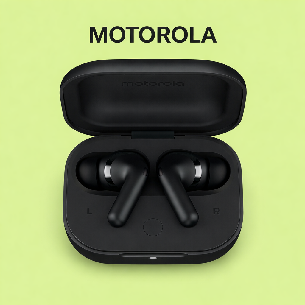 Motorola Moto Buds+ (Plus) Replacement Left/Right Earbud & Charging Case | LostMyBuds.in original left right earbuds charging case replacement image