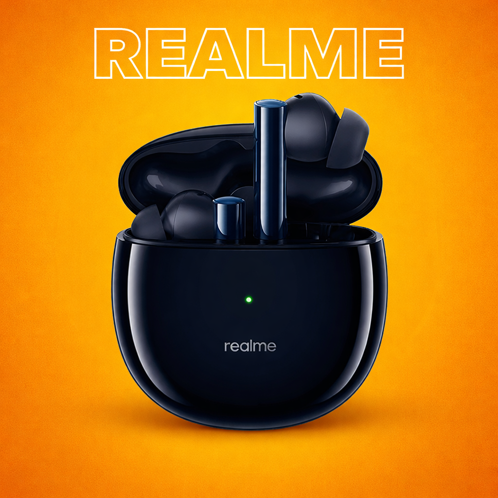 REALME BUDS AIR 2 {Single Parts} Replacement Left/Right Earbud & Charging Case | LostMyBuds.in original left right earbuds charging case replacement image