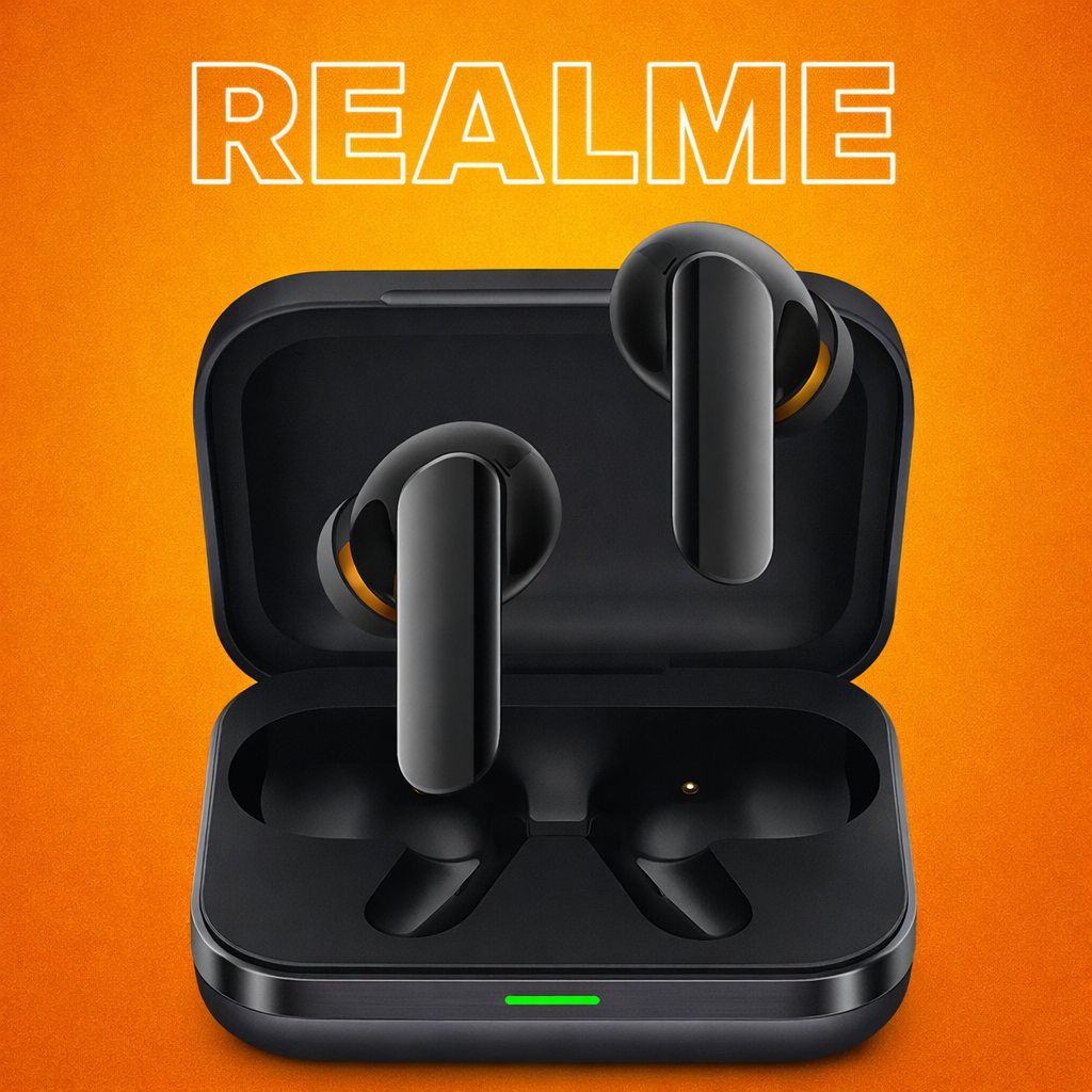Realme Buds Air 7 Pro {Single Parts} Replacement Left/Right Earbud & Charging Case | LostMyBuds.in original left right earbuds charging case replacement image