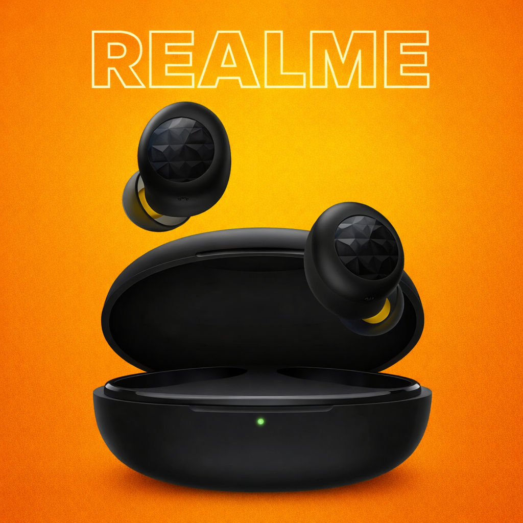 realme Buds Q2 Neo Replacement Left/Right Earbud & Charging Case | LostMyBuds.in original left right earbuds charging case replacement image