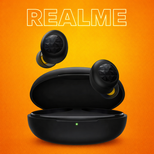 realme Buds Q2 Neo Replacement Left/Right Earbud & Charging Case | LostMyBuds.in original left right earbuds charging case replacement image
