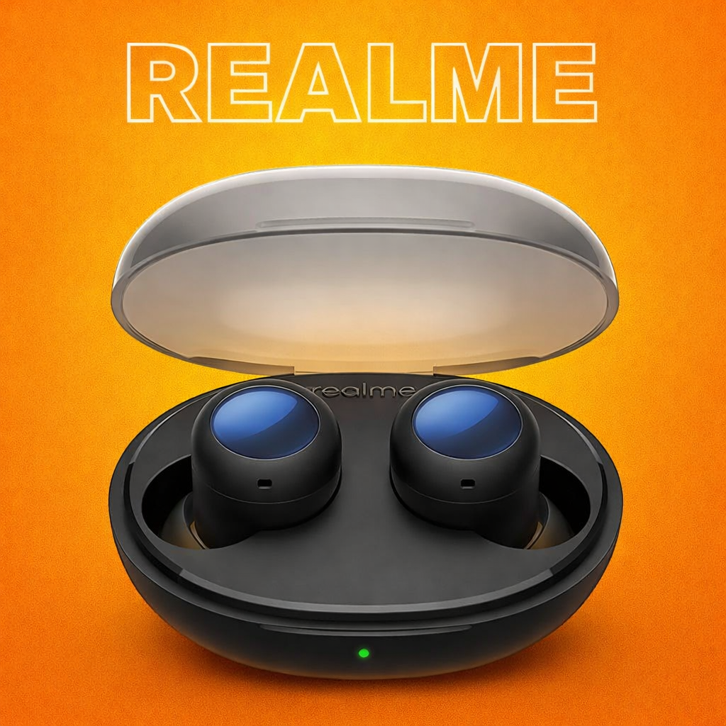 Realme Buds Q2s {Single Parts} Replacement Left/Right Earbud & Charging Case | LostMyBuds.in original left right earbuds charging case replacement image