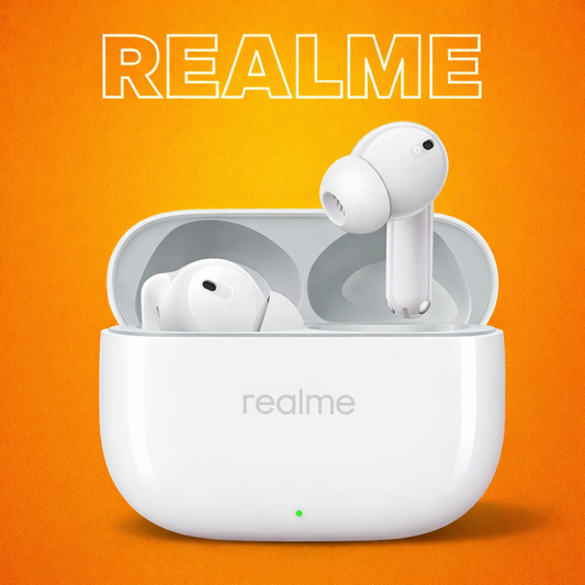 Realme Buds T300 {Single Parts} Replacement Left/Right Earbud & Charging Case | LostMyBuds.in original left right earbuds charging case replacement image
