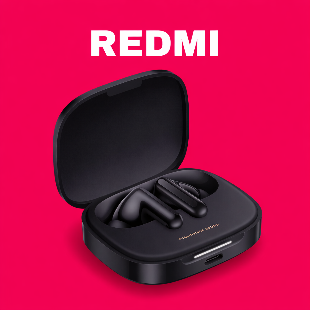 Redmi Buds 6 Replacement Parts (Single Parts) Replacement Left/Right Earbud & Charging Case | LostMyBuds.in original left right earbuds charging case replacement image