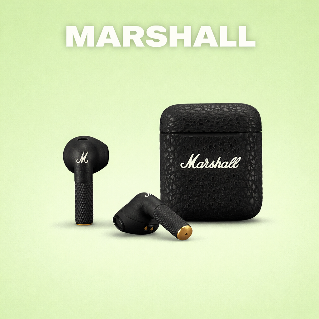 Marshall Minor III Replacement Left/Right Earbud & Charging Case | LostMyBuds.in original left right earbuds charging case replacement image