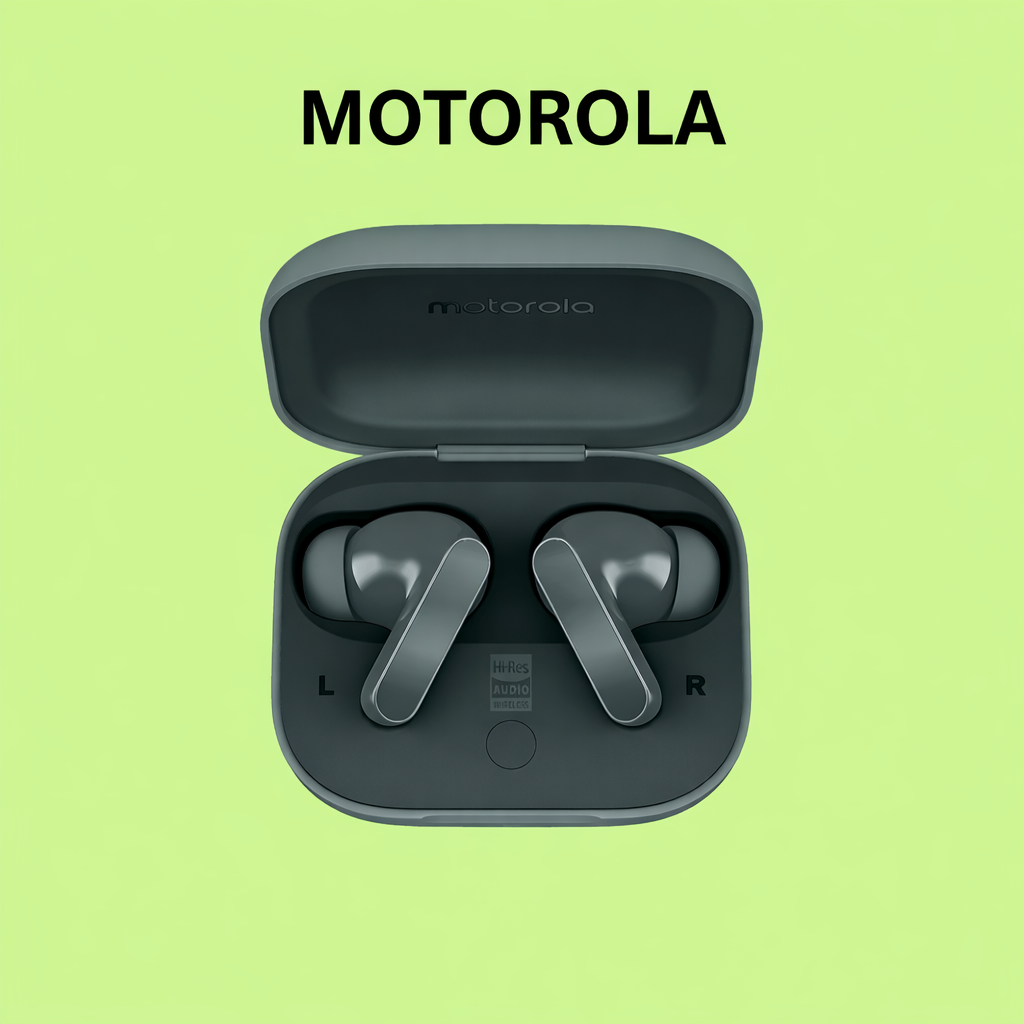 Motorola Moto Buds Bass Replacement Left/Right Earbud & Charging Case | LostMyBuds.in original left right earbuds charging case replacement image