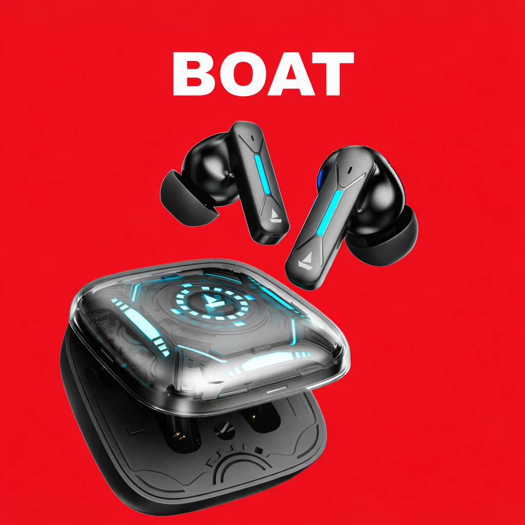 boAt Immortal Airspeed Pro Replacement Left/Right Earbud & Charging Case | LostMyBuds.in original left right earbuds charging case replacement image