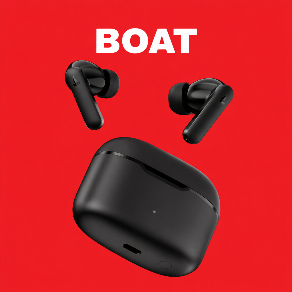 boAt Airdopes Ultra Plus Replacement Left/Right Earbud & Charging Case | LostMyBuds.in original left right earbuds charging case replacement image
