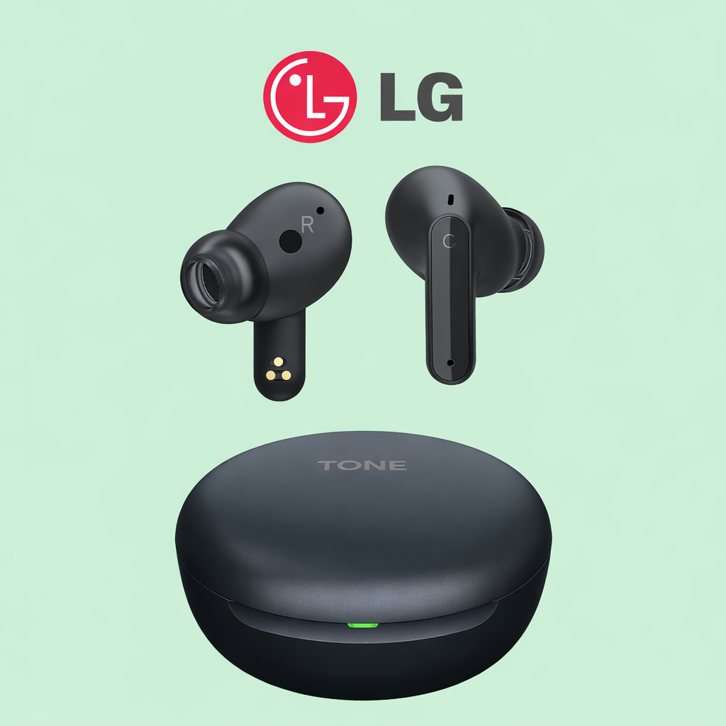 LG Tone Free FP5 Replacement Left/Right Earbud & Charging Case | LostMyBuds.in original left right earbuds charging case replacement image
