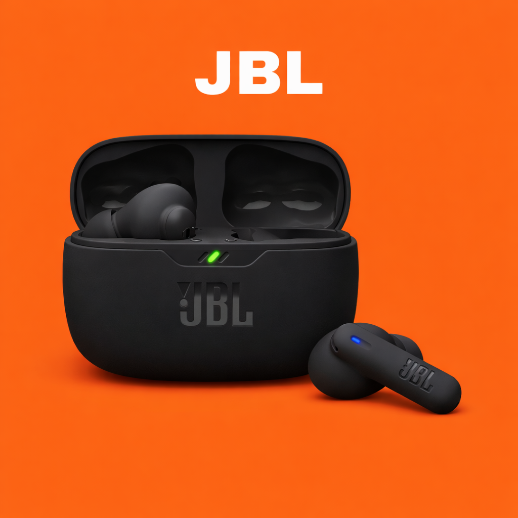 JBL Vibe Beam 2 – Replacement Parts (Pair / Charging Case) Replacement Left/Right Earbud & Charging Case | LostMyBuds.in original left right earbuds charging case replacement image