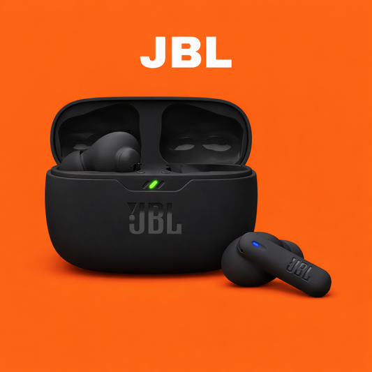 JBL Vibe Beam 2 – Replacement Parts (Pair / Charging Case) Replacement Left/Right Earbud & Charging Case | LostMyBuds.in original left right earbuds charging case replacement image